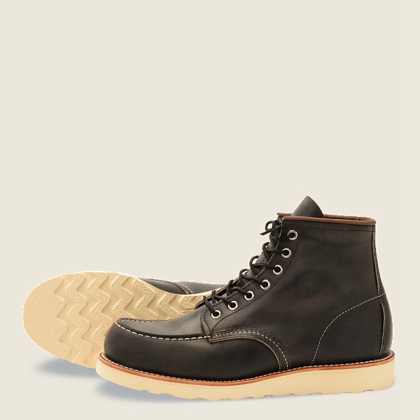 Red Wing Heritage Boots Classic Moc - 6-Inch Rough & Tough Læder - Mørke Grå - Herre 4682-LZXYT